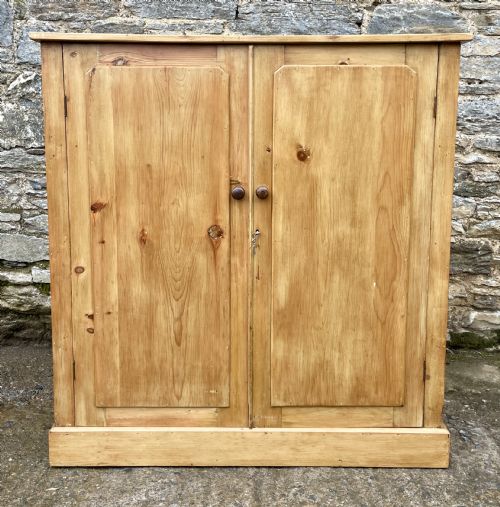 Antique Stripped Pine Cupboard