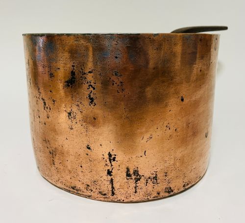 LARGE VICTORIAN COPPER LIDDED SAUCEPAN - ADDITIONAL PHOTO 4