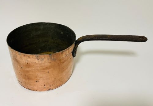 LARGE VICTORIAN COPPER LIDDED SAUCEPAN - ADDITIONAL PHOTO 11