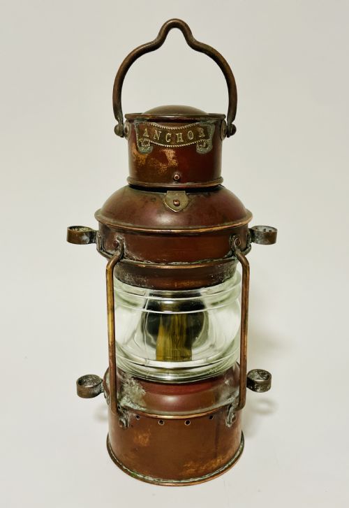 Copper Anchor Light with Oil Burner