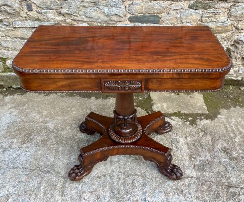 Regency Mahogany Card Table