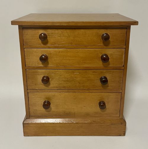 Antique Miniature Pine Chest of Drawers