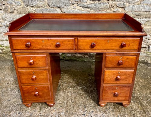 Antique Mahogany Campaign Desk