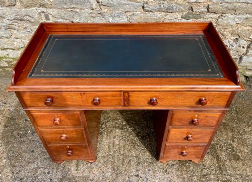 fig 3. Antique Mahogany Campaign Desk
