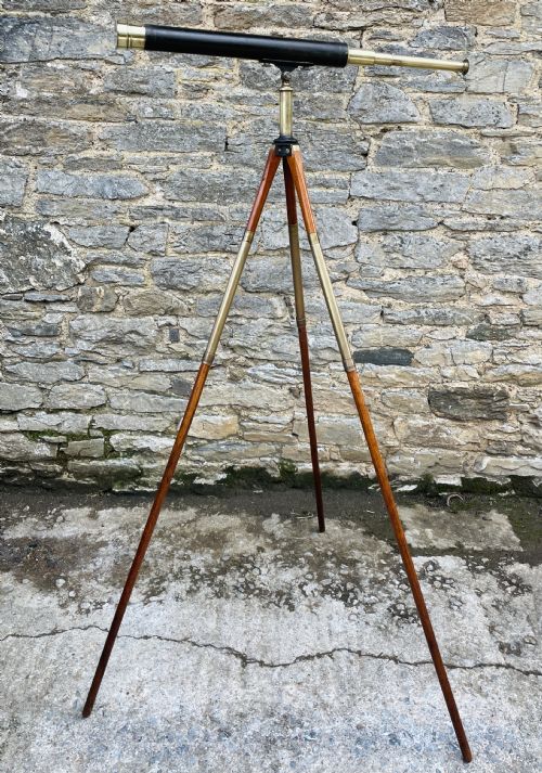 Antique Telescope on Tripod