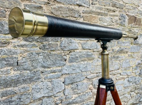 fig 3. Antique Telescope on Tripod