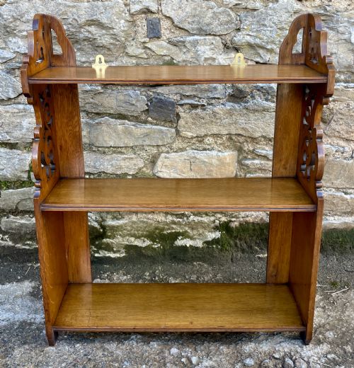 Antique Oak Wall Shelves