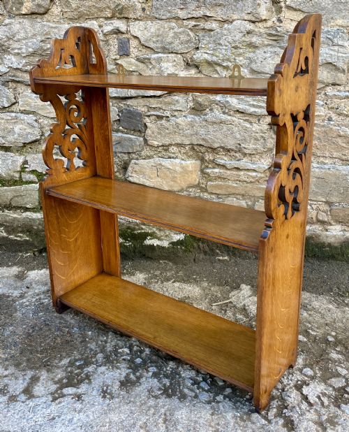 fig 2. Antique Oak Wall Shelves