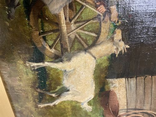 fig 1. Victorian Oil on Canvas