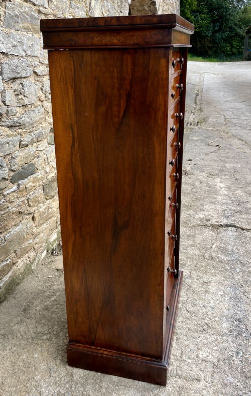 fig 2. Victorian Burr Walnut Wellington Chest