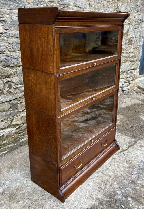 fig 2. Antique Oak Stacking Bookcase