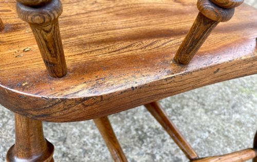 fig 3. Antique Elm Captains Chair