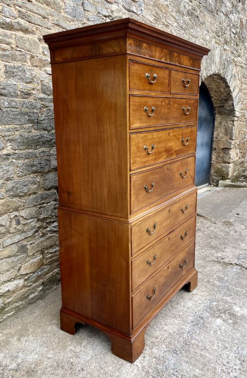 fig 2. Georgian Mahogany Chest on Chest