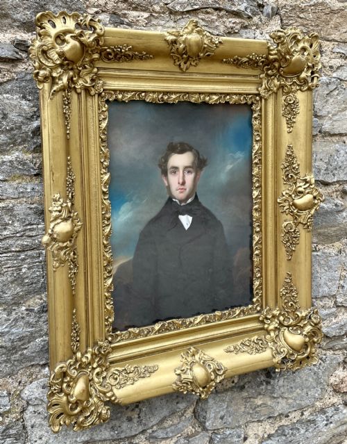 fig 2. French School Oil Portrait by Joseph Mathias Negelen (1792-1870)