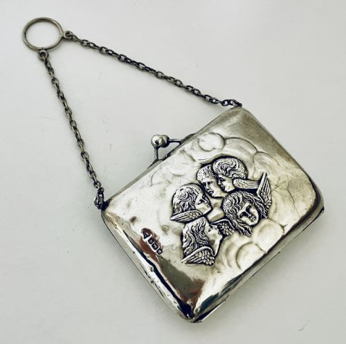 Antique Silver Coin Purse