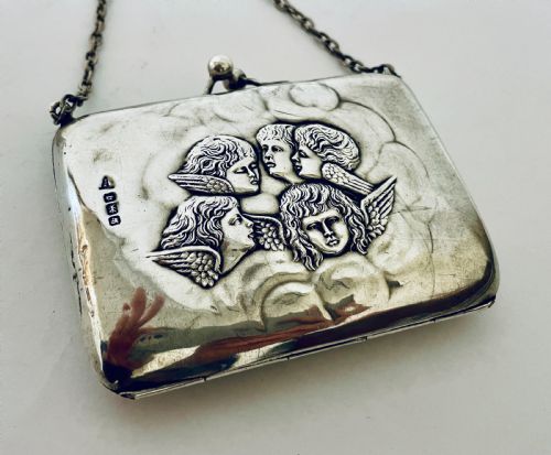 fig 1. Antique Silver Coin Purse
