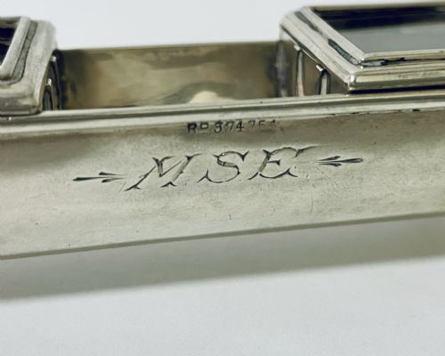 VICTORIAN SILVER DOUBLE STAMP TROUGH BOX - ADDITIONAL PHOTO 7