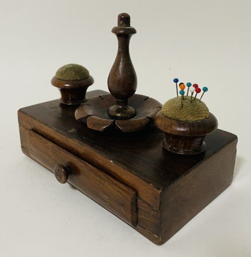 Antique Rosewood Sewing Companion