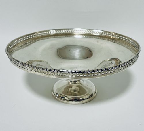 Antique Silver Pedestal Bowl