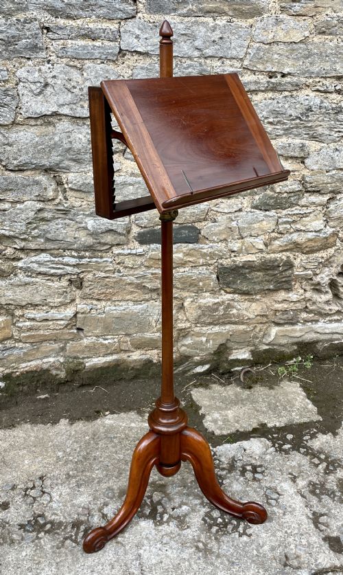 Victorian Mahogany Adjustable Music Stand