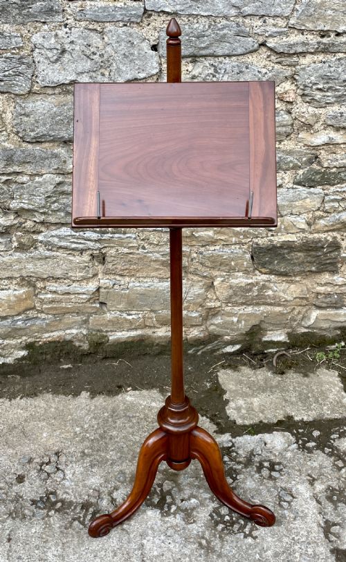 fig 1. Victorian Mahogany Adjustable Music Stand