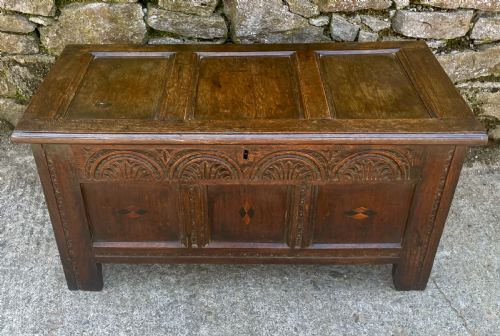 fig 1. 18th Century Oak Coffer