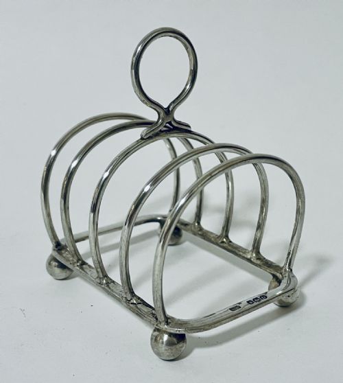 fig 1. Antique Silver Toast Rack