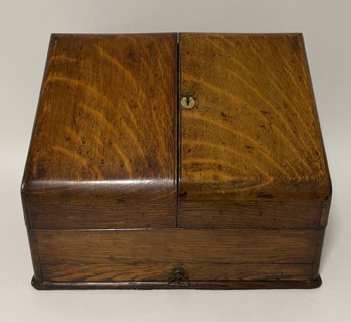 Antique Oak Stationery Cabinet