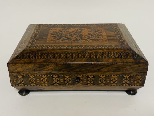 Antique Tunbridge Ware Inlaid Box