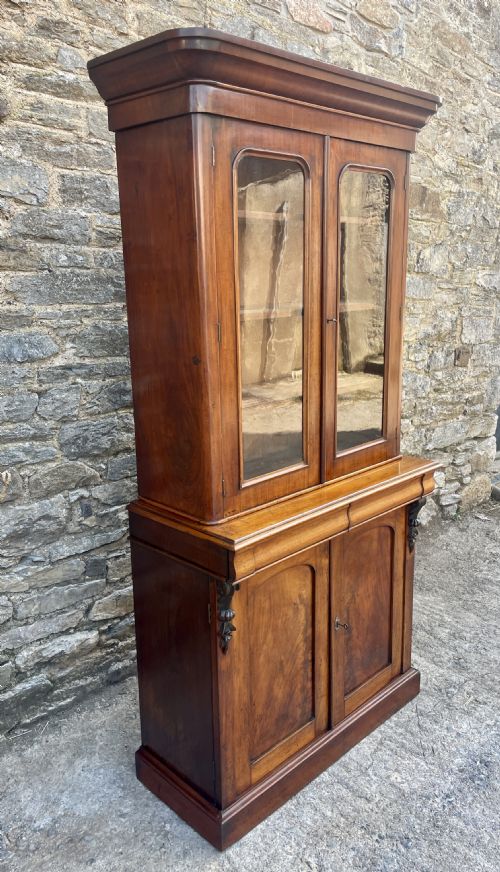 fig 2. Victorian Mahogany Glazed Bookcase/Cabinet