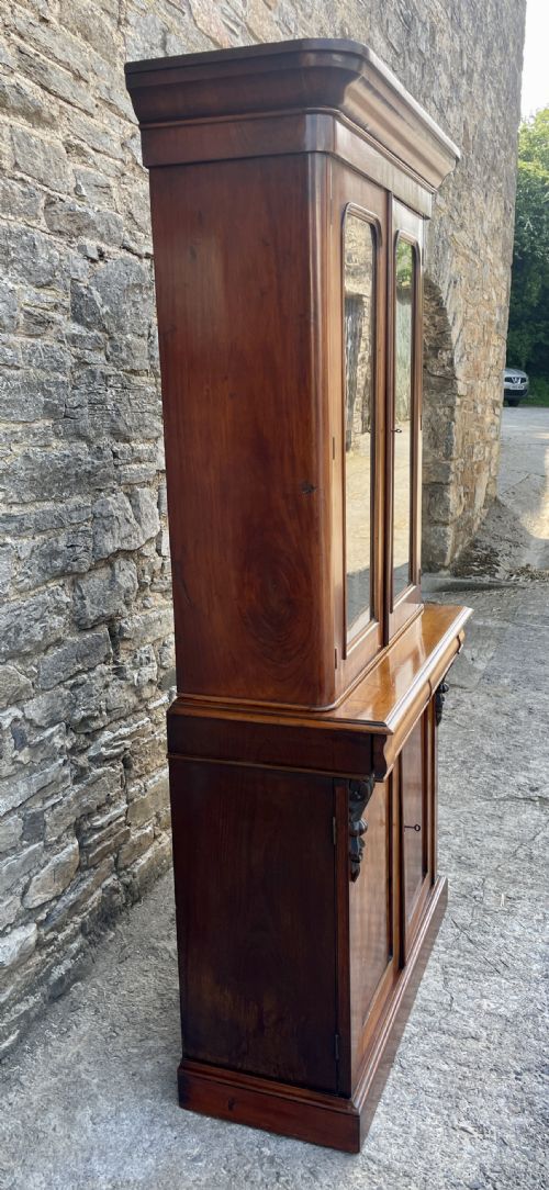 fig 3. Victorian Mahogany Glazed Bookcase/Cabinet