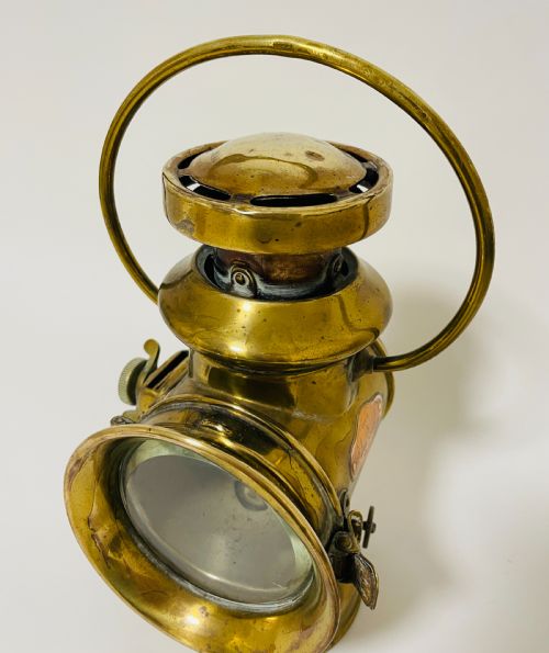 fig 1. Antique Howes and Burley Car Lamp