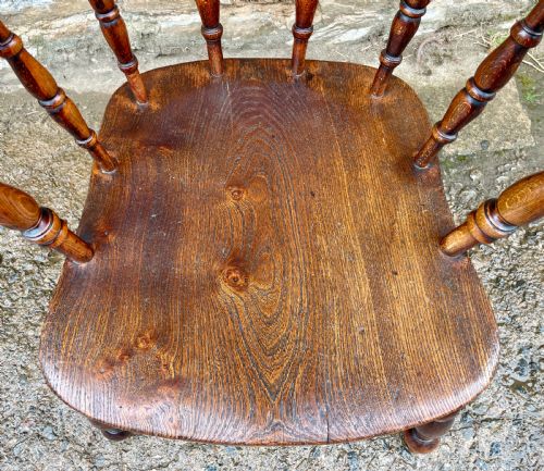 fig 2. Antique Elm Captains Chair