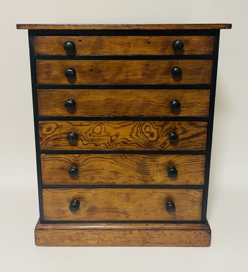 Antique Pine Collector's Drawers
