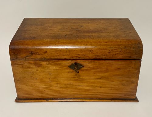 Antique Oak Stationery Box