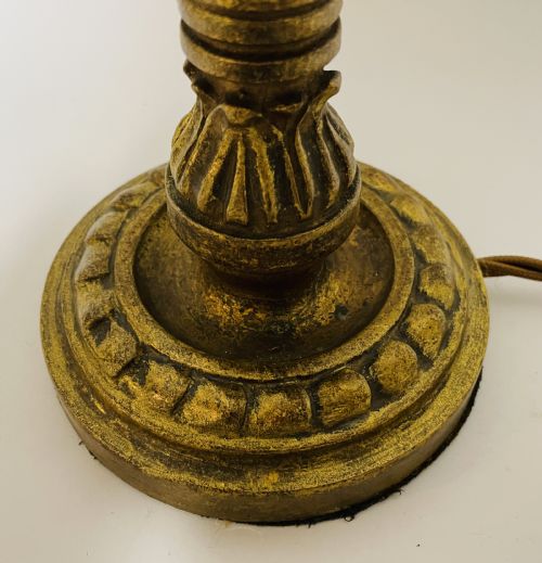 fig 1. Antique Giltwood Table Lamp