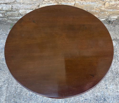 fig 2. Georgian Mahogany Tilt Top Occasional Table