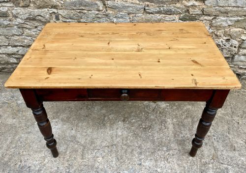 fig 2. Antique Pine Farmhouse Table