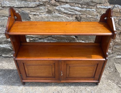 fig 1. Antique Mahogany Hanging Wall Cabinet