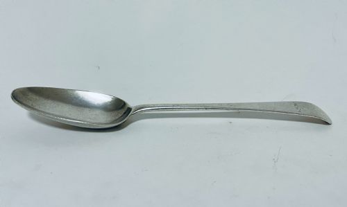 18th Century Solid Silver Serving Spoon