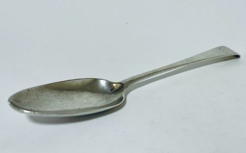 fig 1. 18th Century Solid Silver Serving Spoon
