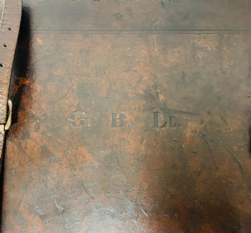 fig 1. Antique Leather Cartridge Case by Ebrall