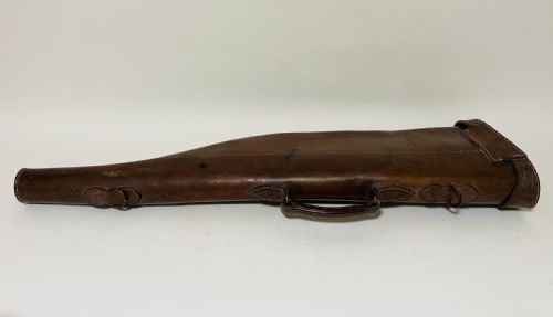 fig 2. Antique Leather Leg of Mutton Gun Case