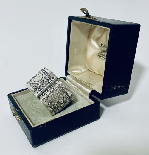 fig 1. Victorian Silver Christening Napkin Ring