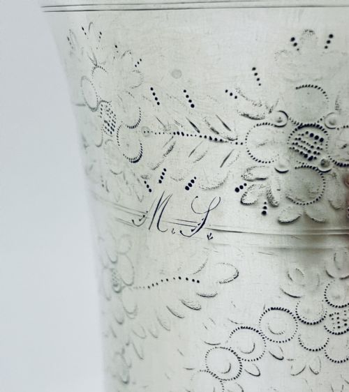 fig 2. 18th Century Silver Beaker