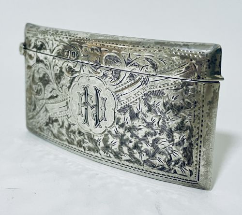 fig 1. Antique Silver Card Case