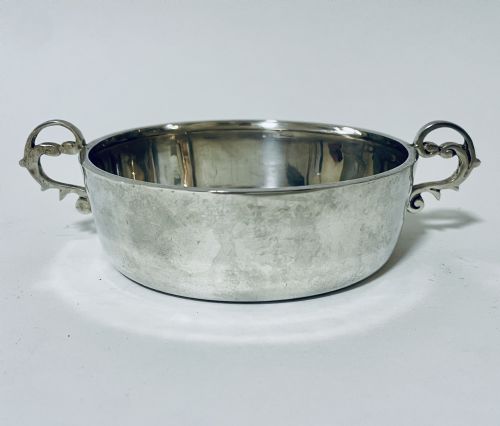 fig 1. Antique Silver Twin Handled Bowl