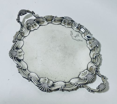 fig 1. Antique Silver Salver