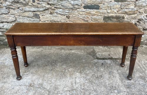 Victorian Mahogany Hall Bench