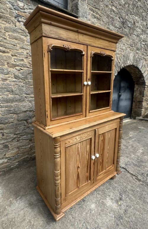 fig 2. Victorian Pine Glazed Dresser
